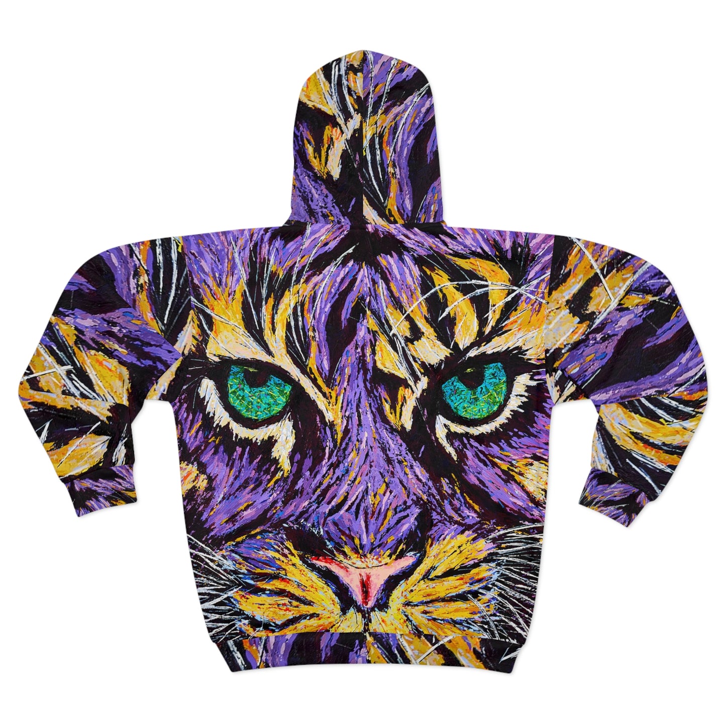 Tiger Eye Unisex Zip Hoodie