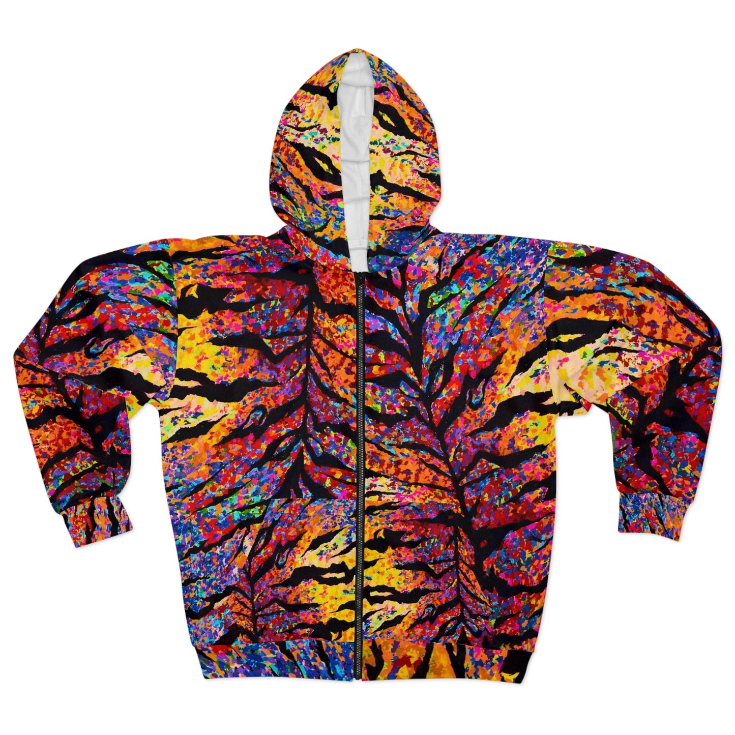 Tiger Stripe Unisex Zip Hoodie